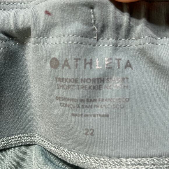 Athleta Women's Trekkie North Short with Pockets Green White Floral Lace Size 22 - Picture 4 of 10
